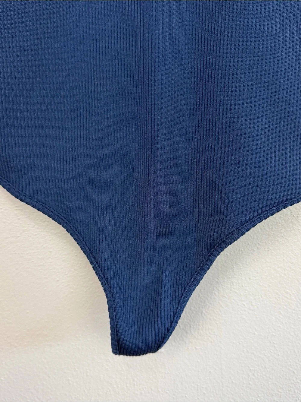 Indah Moonshine Rib One Piece Swimsuit Bodysuit Navy Blue Size Small Ribbed